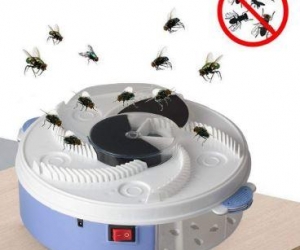 Electric Fly Trap Pest Insect Catcher Device Automatic Flycatcher Fly TrapWhite