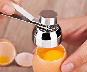 Eggshell Cutter SUPAREE Stainless Steel Egg Cracker Opener RemoverSteel