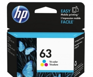 New HP 63 Tricolor Original Ink Cartridge