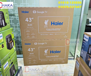 Haier 43 inch 43S85GUX QLED 4K Google Smart TV Official