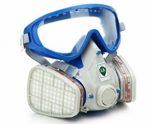 Full Face Respirator Gas Mask & Goggles