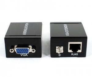 VGA Signal Extender Over Cat6 60 MeterBlack