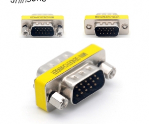  15 Pin VGA Male to Male for Joint Serial Port VGA Connector Adapter VGA Gender
