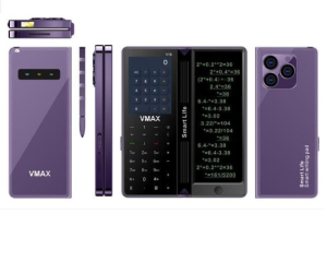 Vmax V18 Notepad Fold Phone With Wrighting pad 