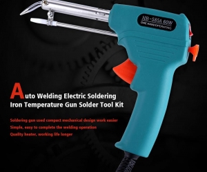 Electric automatic soldering tin gun solder Tool Kit Manual tin soldering iron with soldering wireGreen