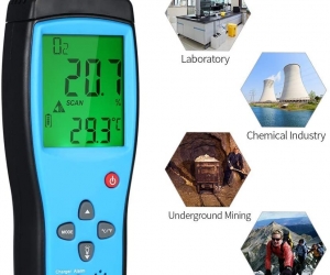 O2 Gas Tester Monitor Detector Handheld Oxygen Meter