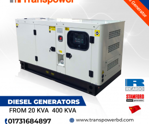 100 KVA Ricardo Engine Diesel Generator 