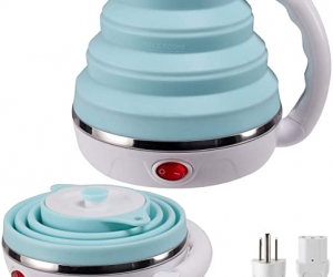 Silicone foldable electric kettle