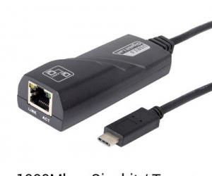 USBC Type C to Gigabit Ethernet Adapter RJ45 LAN Network Cable 