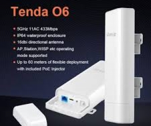 Tenda O6 5GHz 3.5K.M Wireless Outdoor Point to Point CPE Router