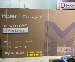 Haier 75 inch H75M80FUX Mini LED 4K Google TV Official