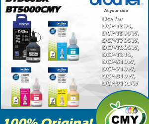 Brother 4Color Original BTD60BK + BT5000 Refill Ink FullSet