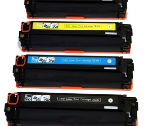 Replacment Compatible HP 128A for HP CE320A, CE321A, CE322A, CE323A Laser Toner Cartridge Set of 4 