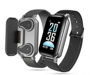 T89 Smartwatch TWS Bluetooth Headphone Fitness Bracelet Heart Rate Monitor Waterproof