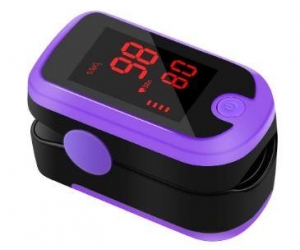 Fingertip Pulse Oximeter With Audio Alarm & Pulse Sound  Spo2 Monitor Finger Puls OximeterBlue