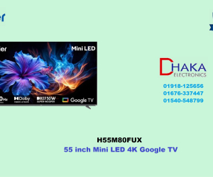 Haier 55 inch H55M80FUX Mini LED 4K Google TV Official