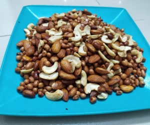 Homemade, Fried Mixed Nuts with Ghee, ঘরোয়া ভাবে তৈরি, ঘি দিয়ে ভাঁজা মিক্স বাদাম ,
