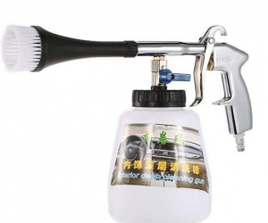 Automotive Interior Cleaning Machine Tornador Foam Cleaning Gun with Brush High Pressure Car Washer Foam Gun American ConnectorWhite