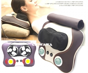2 IN 1 Body Massager Waist Cervical Vertebra Neck & Shoulder Pillow Massager Heat