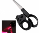 Laser-Guided-Scissors-For-home-Crafts-Wrapping-Gifts-Fabric-Sewing--Black