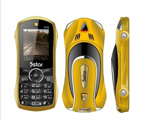 5Star X10 Car Shape Phone Gold