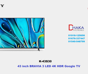 Sony Bravia 43 inch K43S30 Class LED 4K HDR Google TV Official