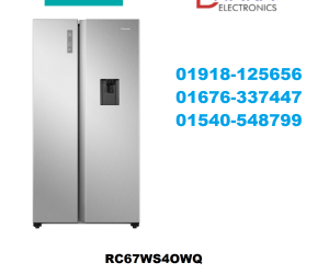 Hisense 564L RC67WS4OWQSilver Side by Side Refrigerator