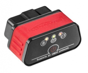 Car OBD2 OBDII Auto Fault Diagnostic Tool KW903 elm327 Bluetooth 3.0 elm 327 BT wifi adapter work on AndroidRed