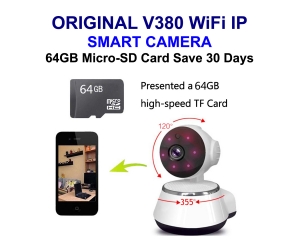 Wifi IP Camera V380 High Quality HD Security CCTV Camera