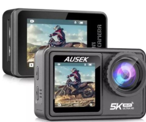 Ausek M40TR 5K Ultra HD Touch Screen Dual Screen Ausek M40TR Action Camera