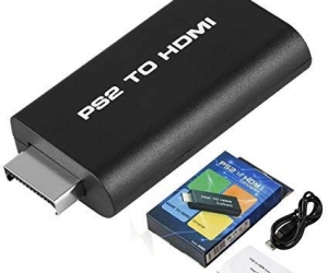 PS2 to HDMI with 3.5mm audio video Converter for HDTV support 480i 576i 480pBlack