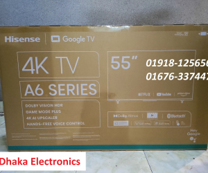 Hisense 55A6F3 55 inch UHD 4K Google TV Price BD Official