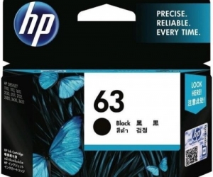 New HP 63 Original Ink Black Cartridge 