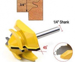 Bit Raised Panel Door Cabinet Router Bit Bevel Set 1/4*13/8 Inch Shank For Wood Drilling Power Tools Wood CuttingYellow