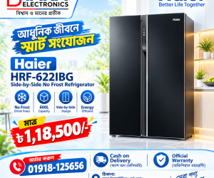 Haier 600L HRF622IBG SidebySide No Frost Refrigerator
