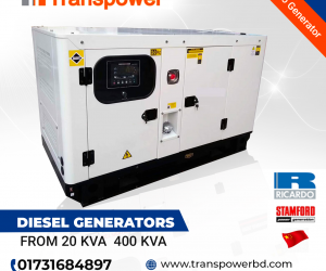 50 KVA Ricardo Engine Diesel Generator 