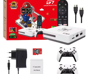 Android 16 Gaming TV Box 4GB/64GB G7 Wireless Controller Arcade Games 35000+ 