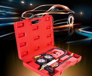 TU21 Gasoline Engine Compression Cylinder Leak Detector Tester Gauge Tool Kit