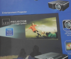  Portable Home Cinema Theater Projector US (White)