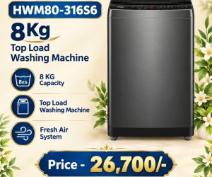 Haier HWM80316S6 8Kg Top Load Automatic Washing Machine