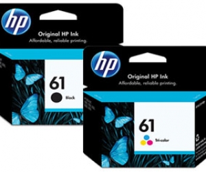 2 Pack China HP 61 Black & Colour Ink Cartridge Set