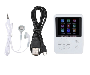 M12 MP4 Music Player FM Radio White