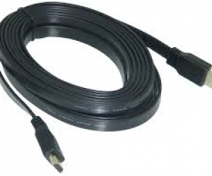 15 m High Speed Flat HDMI Male to HDMI Male Cable V1.4  Black