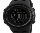 Men-Smart-Chrono-Calories-Pedometer-Sports-Digital-Wrist-Watches---BLACK