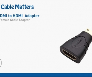 HDMI to Mini HDMI Adapter ConnectorBlack