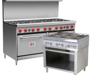 Commercial 46 Burner Gas range with Oven