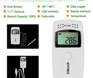 Elitech temperature humidity data logger data recorder RC 4HC