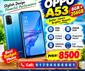 Oppo A53 | 8/256GB | Premium Style, Smart Choice