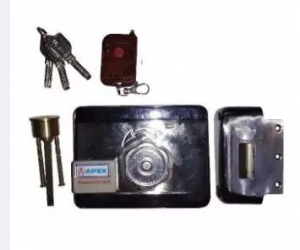 Wireless Remote Control Door Lock  Silver
