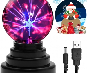 Novelty Lights Touch Sensor Sphere Magic Night Light 3 4 5 6 Inch Glass Christmas Balls Decorative Lava Lamp For Kid Plasma Ball